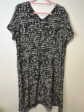 eileen fisher silk dress size large